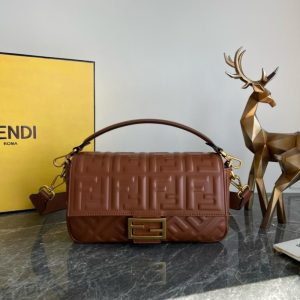 Embossed Baguette Bag
