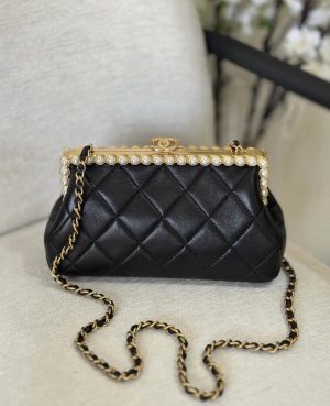 Quilted Chanel clutch